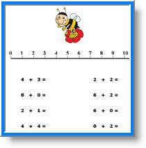 Free first grade number line worksheets