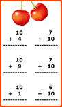Free first grade math worksheets,adding ten vertical addition worksheets 