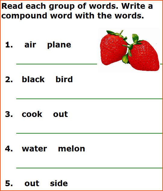 compound words worksheets