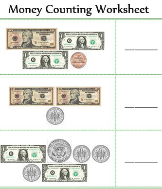 free money counting worksheets,preschool to k 12 math curriculum, free printable kids count money coins and bills math worksheets