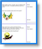 free 2nd Grade math word problems printable worksheets