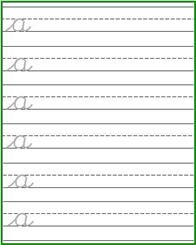 cursive writing worksheets for 3rd grade students