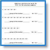 Division Concepts 3rd grade free math worksheets,third grade math worksheets,introduction to division grade 3 mathematics activities