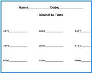 round numbers free 3rd grade free math worksheets,third grade rounding numbers math worksheets