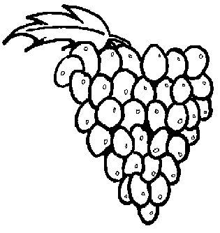 Free grapes coloring page,free printable kids coloring pictures,free easter coloring books