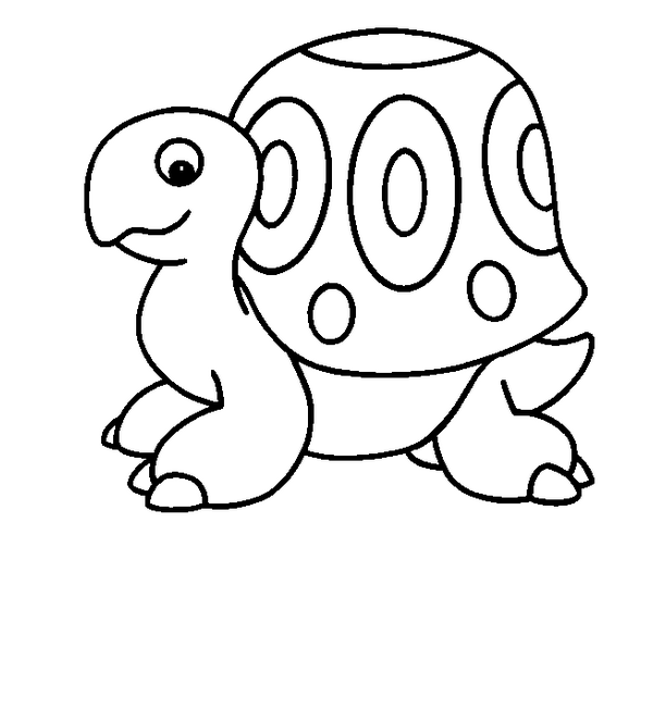 cute turtle coloring picture
