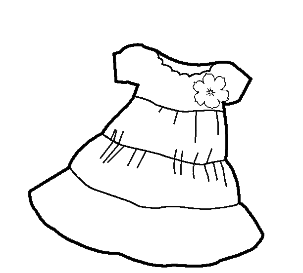 clothing coloring sheets for kids 