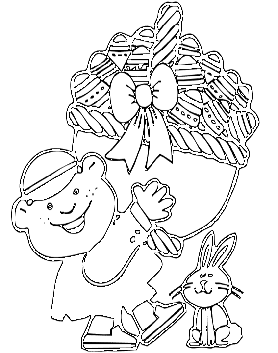 Celebrate easter coloring pages for children