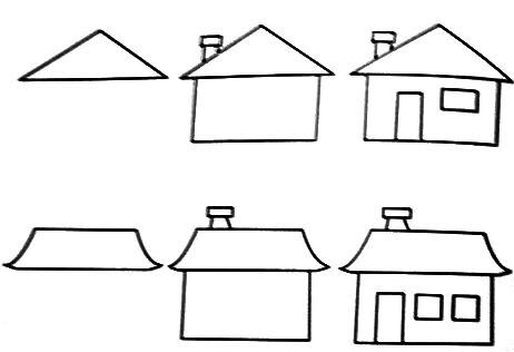 how to draw house