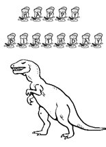 Free printable dinosaur birthday cards to color for crayons