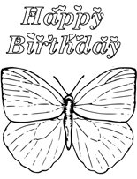 Birthday cake greeting cards to print and color for kids and adults