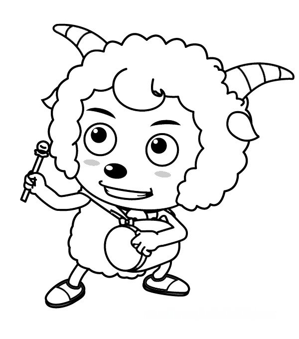 cute sheep coloring pictures