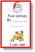 Free printable Christmas books for kids, mini book templates