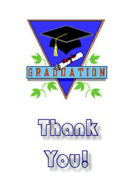free printable Graduation thank you cards, teachers appreciation cards