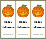  happy halloween bookmarks to print, kids bookmarks to color