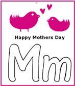 free Mother's day English language and grammar worksheets, alphabet activities