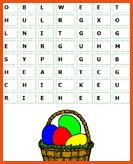 free Easter day words search game