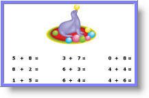 kindergarten adding numbers math worksheets, free printable kindergarten numbers addition math activities, kindergarten dynamic math worksheets