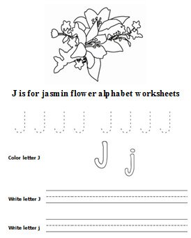 flower preschool English letters activities 