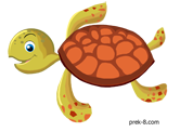 swiming sea turtle