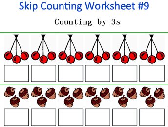 skip counting number worksheets