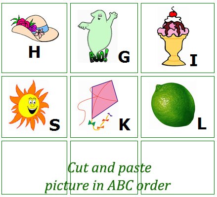 ABC order free preschool worksheets, free preschool alphabetical order worksheets