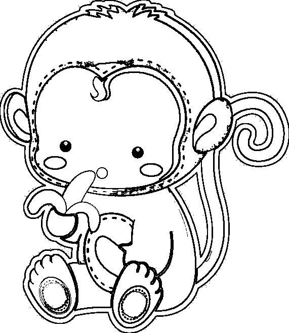 free kids coloring pictures, free printable coloring pages, monkey coloring picture