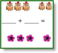 free printable preschool Solve math problems wroksheets