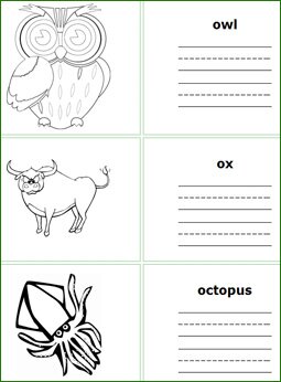 preschool Read, write, and color worksheets for Letter b words, kids learning resources