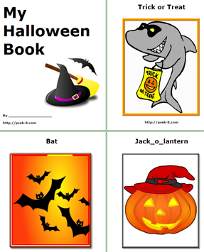 print out Halloween Mini Book