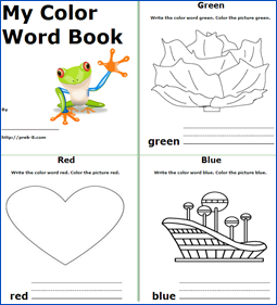print out color book for kids