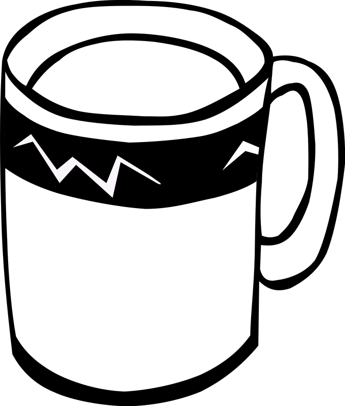 drink mug coloring picture