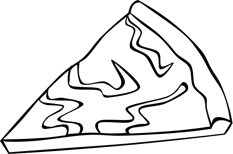 cheese pizza coloring picture