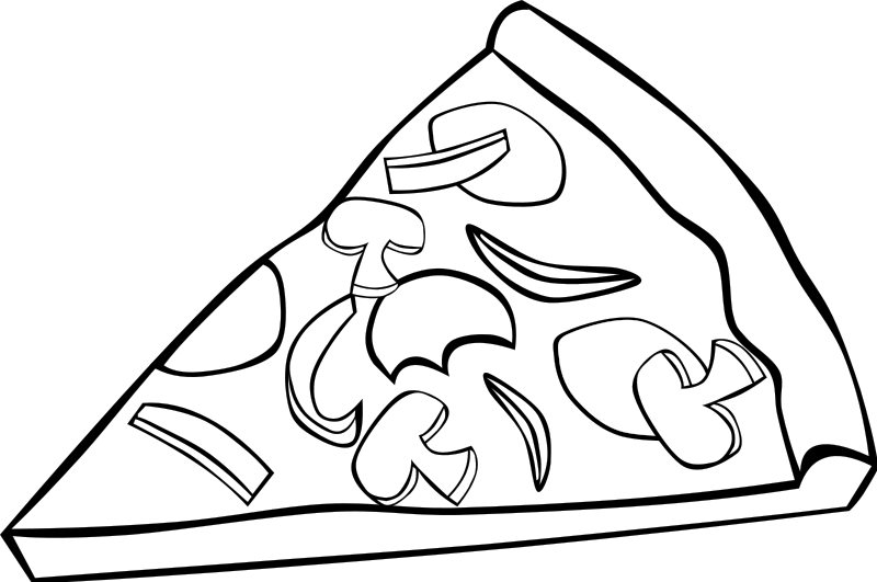 pizza coloring picture